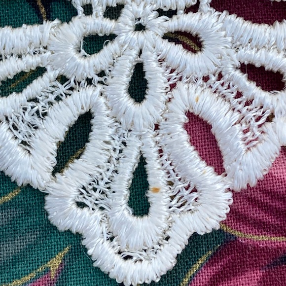 Vintage 80s 90s Lisa II Ltd Floral Cottagecore Lace Collar Dress Women’s M - Picture 14 of 14